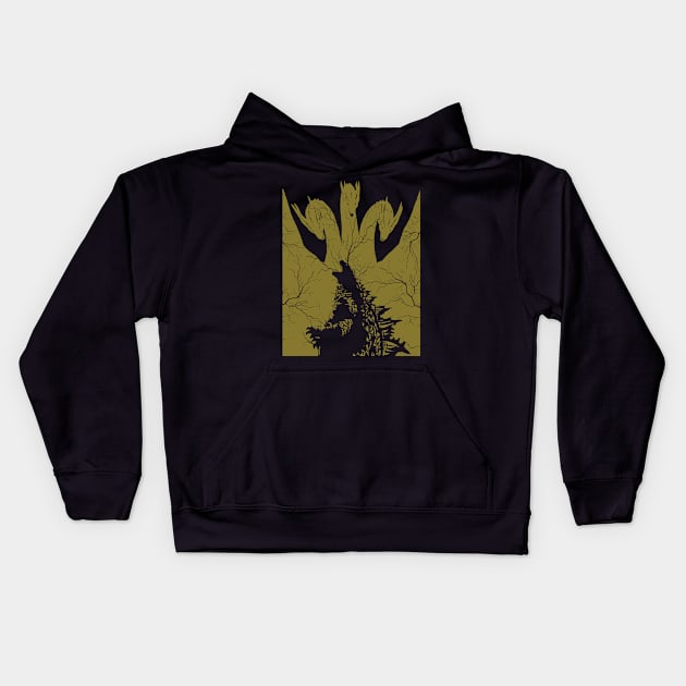 Kaiju Design Kids Hoodie by tduffyworld